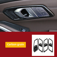 Load image into Gallery viewer, 4Pcs Car Interior Door Handle Bowl Cover Trim Frame Look Stickers for BMW 3 Series G20 G21 G28 318i 320i 325i 330i 340i 2019 2020 2021 Accessories