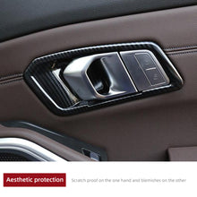 Load image into Gallery viewer, 4Pcs Car Interior Door Handle Bowl Cover Trim Frame Look Stickers for BMW 3 Series G20 G21 G28 318i 320i 325i 330i 340i 2019 2020 2021 Accessories