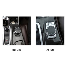 Load image into Gallery viewer, Car Steering Wheel Air Conditioning Button Central Control Multimedia Handbrake Button Ignition Engine Start Covers Ignition Engine Start Warning Light Buttons Decorstion Cover Trim Sticker For BMW 5 Series