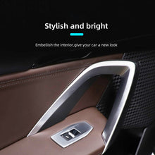 Load image into Gallery viewer, 4Pcs/Set Carbon Fiber Car Window Switch Panel Trims Decorative Interior Parts Frame Mouldings Accessories For BMW X1 2023-2024