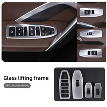Load image into Gallery viewer, 4Pcs/Set Carbon Fiber Car Window Switch Panel Trims Decorative Interior Parts Frame Mouldings Accessories For BMW X1 2023-2024