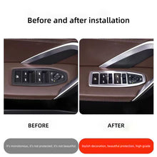 Load image into Gallery viewer, 4Pcs/Set Carbon Fiber Car Window Switch Panel Trims Decorative Interior Parts Frame Mouldings Accessories For BMW X1 2023-2024