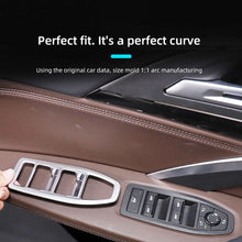 Load image into Gallery viewer, 4Pcs/Set Carbon Fiber Car Window Switch Panel Trims Decorative Interior Parts Frame Mouldings Accessories For BMW X1 2023-2024