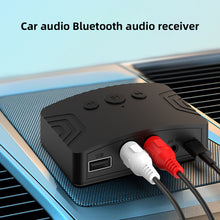 Load image into Gallery viewer, Car Kit Speaker Amplifier Bluetooth 5.3 Audio Receiver with 3.5mm AUX RCA USB U-Disk Stereo Music Wireless Audio Adapter