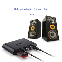 Load image into Gallery viewer, Car Audio Receiver 3.5mm AUX Jack U Disk NFC RCA Stereo Music Wireless Adapter Bluetooth 5.2 with Mic for Speaker