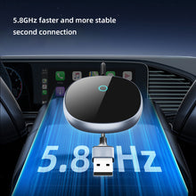 Load image into Gallery viewer, 2 in 1 Car Smart Adapter Android Auto Wireless Carplay Wired To Wireless Carplay Plug And Play Ai Box Adapter For lPhone Car A22