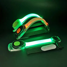 Load image into Gallery viewer, Adjustable LED Light Up Armband Wearable Running Arm Belt Glow Dark for Running Cycling Concert Roller Skates
