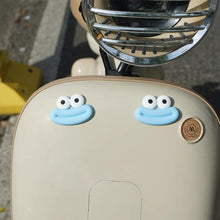 Load image into Gallery viewer, 2Pcs Cute Motorcycle Helmet Rubber Mouth and Big Eyes Decorations For Motocross Full Face Off Road Helmet Sticker