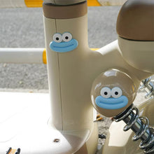 Load image into Gallery viewer, 2Pcs Cute Motorcycle Helmet Rubber Mouth and Big Eyes Decorations For Motocross Full Face Off Road Helmet Sticker
