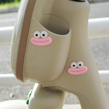 Load image into Gallery viewer, 2Pcs Cute Motorcycle Helmet Rubber Mouth and Big Eyes Decorations For Motocross Full Face Off Road Helmet Sticker