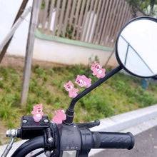 Load image into Gallery viewer, Cartoon Motorcycle Handlebar Luminous Strawberry Bear Helmet Decoration Bike Electric Ornaments Riding Equipment Accessories