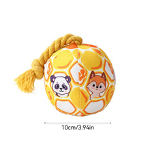 Load image into Gallery viewer, Dog Interactive Tug Ball Toy for Aggressive Chewers Training Decompress Bite Resistant Plush Handle Dog Toys with Bells Pet Supplies