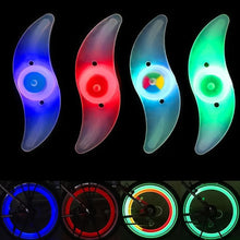 Load image into Gallery viewer, 3 Lighting Mode LED Bicycle Wheel Spoke Light with Battery Waterproof Color Bike Safety Warning Light Cycling Light Bicycle Accessories