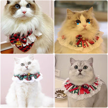 Load image into Gallery viewer, Pet Neckerchief Pet Saliva Towel Triangle Scarf Cat Collar Pet Bibs Scarf Washable Christmas Pet Scarves Gift Xmas Decor Santa Claus Print For Dogs
