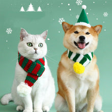 Load image into Gallery viewer, Christmas Pet Cat Dog Hat Puppy Xmas Holiday Costume Caps Bibs Christmas Pet Winter Clothing Party Photo Props