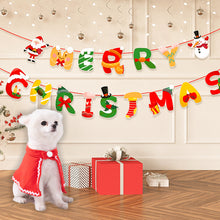 Load image into Gallery viewer, Cute Pet Christmas Cosplay Suit For Dogs Cats Clothes Cute Costumes Santa Hat Scarf Dressing Up Christmas Party Costume Suit