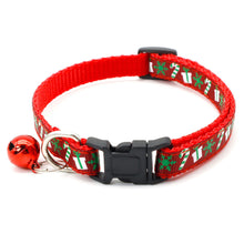Load image into Gallery viewer, Christmas Adjustable Pet Cat Collar Bell Collar Kitten Necklace Pet Collars for Small Dog Necklace Party Photo Props
