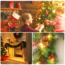 Load image into Gallery viewer, Christmas Garlands With Pinecones Red Berries Artificial Christmas Wreaths For Home Xmas Tree Stairs Door New Year Decoration