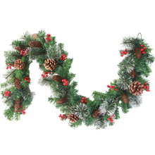 Load image into Gallery viewer, Christmas Garlands With Pinecones Red Berries Artificial Christmas Wreaths For Home Xmas Tree Stairs Door New Year Decoration