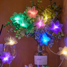 Load image into Gallery viewer, LED Flower Fiber Optic Fairy Lights Garland Battery Operated Twinkle String Light Copper Wire Lighting Wedding Christmas Decoration