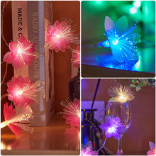 Load image into Gallery viewer, LED Flower Fiber Optic Fairy Lights Garland Battery Operated Twinkle String Light Copper Wire Lighting Wedding Christmas Decoration