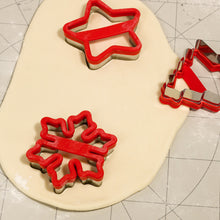 Load image into Gallery viewer, Christmas Cookie Cutters Stamp Xmas Tree Snowflake Pattern Biscuit Embosser Mould Cake Fondant Baking Decorating Tool