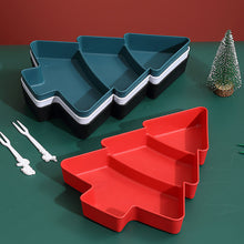 Load image into Gallery viewer, Christmas Tree Fruit Plate Marry Christmas Candy Snack Dish Party Decorations For Home Xmas Gifts Happy New Year