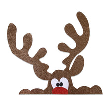 Load image into Gallery viewer, Christmas Decorations Non Woven Door Sticker Shop Window Glass Sticker Home Decoration Snowman Door Sticker