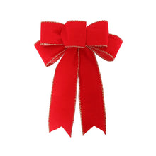 Load image into Gallery viewer, 1Pc Christmas Bows Holiday Christmas Wreaths Bows Xmas Tree Decoration Bowties DIY Gift Wrapping for Home Party Decor