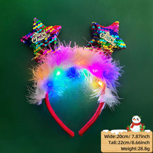 Load image into Gallery viewer, Christmas Headbands LED Reindeer Christmas Headbands Xmas Antler Headbands For Kids Women Christmas Party Supplies Costume Decoration