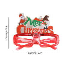 Load image into Gallery viewer, New Year Cartoon Christmas Glowing Glasses LED Light Up Santa Glasses Adult Kids Xmas Party Gifts Festival Home Decor