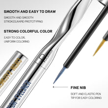 Load image into Gallery viewer, 24 Colors Fine Nib Colored Pearl Matte Liquid Eyeliner Waterproof Quick-drying Long-lasting Eyeliner Liquid Pen Eye Makeup