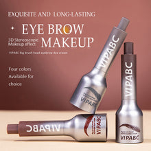 Load image into Gallery viewer, Press Type Large Brush Head Eyebrow Dye Cream Non-smudging Waterproof Sweatproof Three-dimensional Natural Eyebrow Dye Makeup Cosmetics