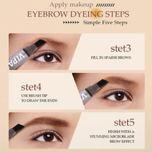 Load image into Gallery viewer, Press Type Large Brush Head Eyebrow Dye Cream Non-smudging Waterproof Sweatproof Three-dimensional Natural Eyebrow Dye Makeup Cosmetics