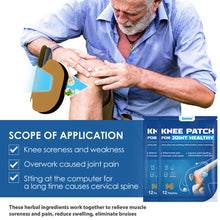 Load image into Gallery viewer, 12pcs/pack Knee Patch Relieving Knee Pain Improving Joint Swelling Promoting Joint Health Knee Joint Care Plaster Health Care