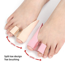 Load image into Gallery viewer, SEBS Side Wear-resistant Double Hole Toe Separator Thumb Valgus Corrector Washable Reusable Big Foot Bone Overlap Toe Separator
