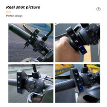 Load image into Gallery viewer, Bluetooth 5.3 Motorcycle Handlebars Remote Control Wireless Remote Button Helmet Earphone Motorcycle/Bike Handlebar Media Controller