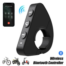 Load image into Gallery viewer, Bluetooth 5.3 Motorcycle Handlebars Remote Control Wireless Remote Button Helmet Earphone Motorcycle/Bike Handlebar Media Controller