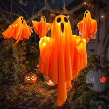 Load image into Gallery viewer, 2024 LED Glowing Hanging Ghost Party Halloween Decoration for Home Indoor Outdoor Haunted House Bar Hanging Horror Props with Lights