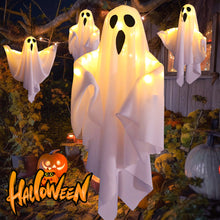 Load image into Gallery viewer, 2024 LED Glowing Hanging Ghost Party Halloween Decoration for Home Indoor Outdoor Haunted House Bar Hanging Horror Props with Lights