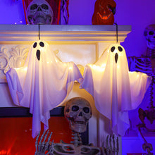 Load image into Gallery viewer, 2024 LED Glowing Hanging Ghost Party Halloween Decoration for Home Indoor Outdoor Haunted House Bar Hanging Horror Props with Lights