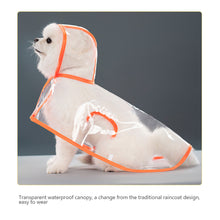 Load image into Gallery viewer, Pet Dog Raincoat Waterproof Pet Clothes Hooded Rain Jacket for Small Medium Dogs Transparent Plastic Puppy Rain Poncho Rainwear