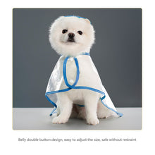 Load image into Gallery viewer, Pet Dog Raincoat Waterproof Pet Clothes Hooded Rain Jacket for Small Medium Dogs Transparent Plastic Puppy Rain Poncho Rainwear