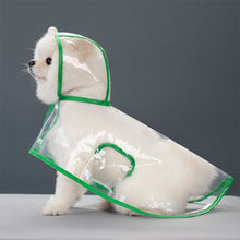 Load image into Gallery viewer, Pet Dog Raincoat Waterproof Pet Clothes Hooded Rain Jacket for Small Medium Dogs Transparent Plastic Puppy Rain Poncho Rainwear