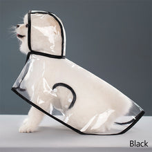 Load image into Gallery viewer, Pet Dog Raincoat Waterproof Pet Clothes Hooded Rain Jacket for Small Medium Dogs Transparent Plastic Puppy Rain Poncho Rainwear