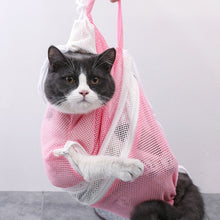 Load image into Gallery viewer, Cat Grooming nail cutting anti scratch bite fixed bag bath Trimming Restraint Bag Pet Beauty hammock hanging Pet Supplies