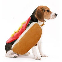 Load image into Gallery viewer, Funny Dog Costumes Hot Dog Shaped Dachshund Sausage Adjustable Clothes Pet Apparel Dressing Up Cat Party Christmas Costume Suit