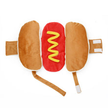 Load image into Gallery viewer, Funny Dog Costumes Hot Dog Shaped Dachshund Sausage Adjustable Clothes Pet Apparel Dressing Up Cat Party Christmas Costume Suit