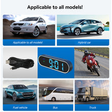 Load image into Gallery viewer, Car HUD GPS Display Digital Speedometer Time Clock Display Over-speed Alarm KMH MPH Switch Electronic Dog with Colorful LED Display