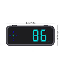 Load image into Gallery viewer, Car HUD GPS Display Digital Speedometer Time Clock Display Over-speed Alarm KMH MPH Switch Electronic Dog with Installation Bracket for Car Motorcycle